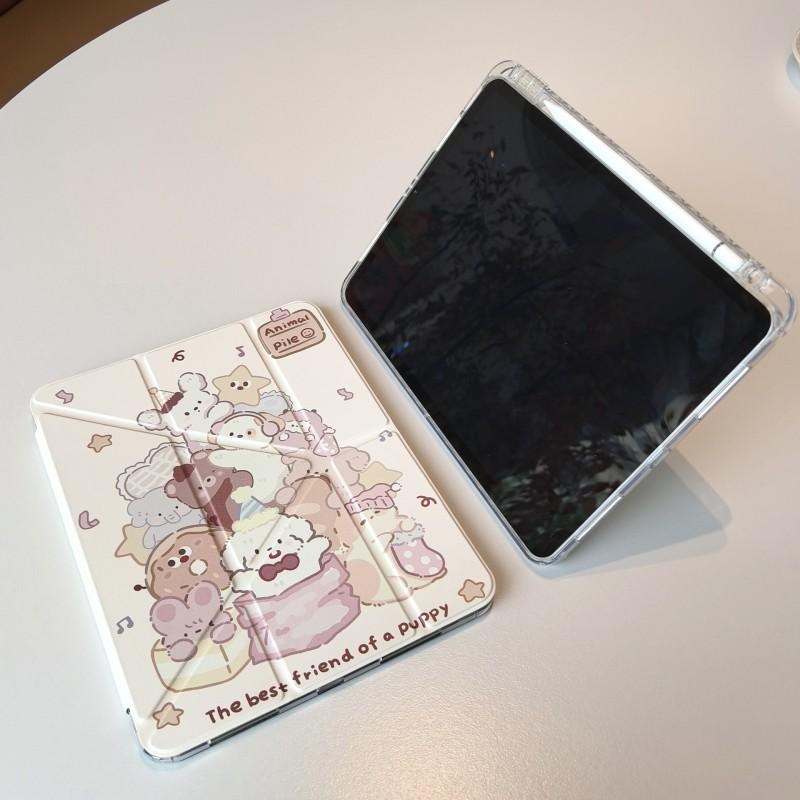3Y Style IPad Case With Pen Slot Magnetic Cover 11th Gen Air 7 5th Pro 11 Inch Stand Shockproof Hard Shell