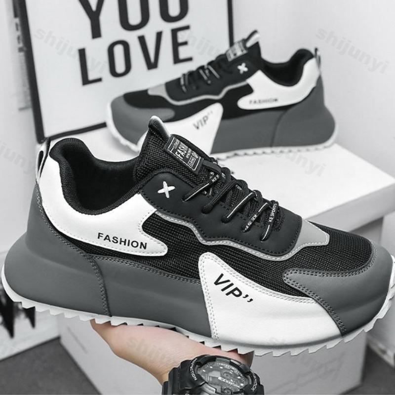 Chunky Men Sneaker Plus Size 45 46 47 48 Sport Shoes Fashion Mesh Breathable Casual Shoes Increased Internal Platform Shoes