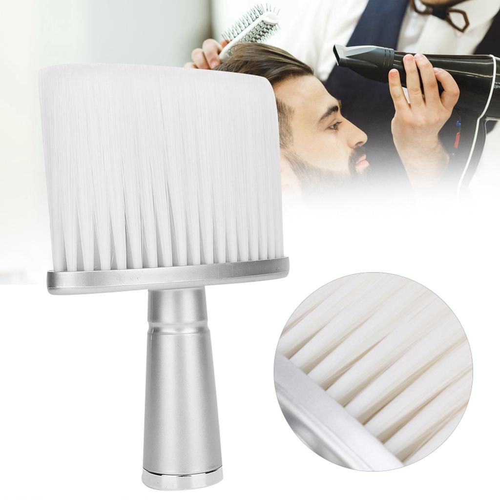 Portable Neck Face Hair Remover Brush Hair Dust Cleaning Sweeping Brush (Black)