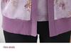 Elderly Women's Spring Knit Cardigan Two-Piece Set - Belly Covering Lightweight Jacket