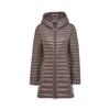 Autumn and winter light down jacket women's hooded medium and long thin slim portable jacket warm winter clothing