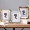 Classical European Styles Resin Picture Frame For Home Decoration With Embossed Pattern Antique Photo Holder Tabletop Display
