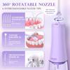350mL/12oz Water Flosser with 3 Modes 6 Jet Tips,Dental Oral Irrigator USB Rechargeable Cordless Water Dental Picks for Teeth Cleaning,IPX7