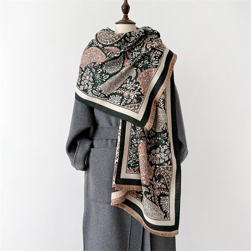 New Cashmere Scarf for Women Luxury Print Shawl Wraps Warm Thick Blanket Echarpe Female Bandana Bufanda Pashmina