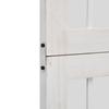 Vidaxl Room Divider, 5-Panel, White, Solid Paulownia Wood