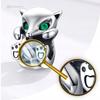 Charms Pr 925 Fox Pendant Bead Colorful Zircons Beads Lis