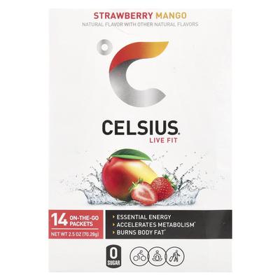 Live Fit, Strawberry Mango, Portable 14 Pack, 5.02G (0.18Oz) Each