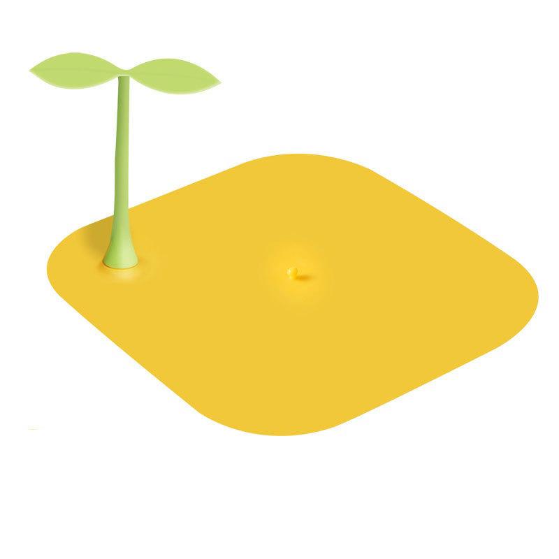 Little Bean Sprouts Silicone Floor Drain Cover: 2-in-1 Anti-Odor Mat & Tub Stopper for Kitchen, Bathroom & Laundry