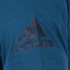 Adidas Solid Color Print Logo Stripe Round Neck Quick-Dry Short Sleeve T-Shirt Men Tops Light-Blue CE0819