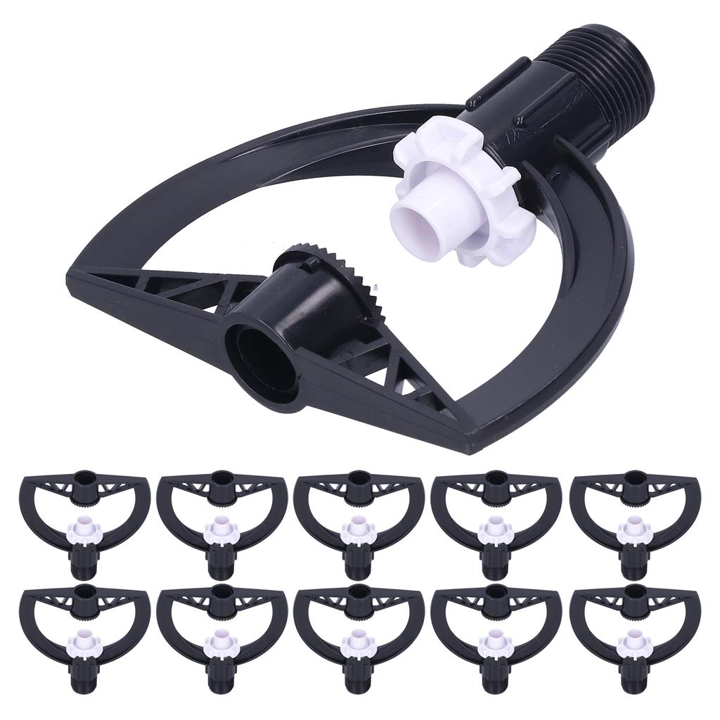 10Pcs Rotating Sprinkler G3/4 Male Thread Garden Lawn Sprayer Nozzle Greenhouse Supplies