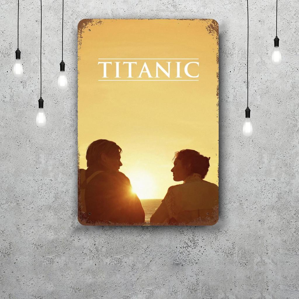 titanic movie Retro Vintage Tin Sign Poster Decorative Plaque Metal Plate Wall Decor
