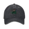Grüner Traktor Logo Gewaschene Baumwolle Baseballkappe Unisex Verstellbare Mütze mit Klassischem Landwirtschaftsdesign für Outdoor-Enthusiasten