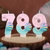 Birthday Candle Digital One-year-old Cake Atmosphere Decoration Scene Diy Handmade Digital Candle 0-9