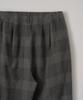 ANOTHER OFFICE WOMEN W. Yark Wool Tie-Up Easy Pants (Charcoal Check)