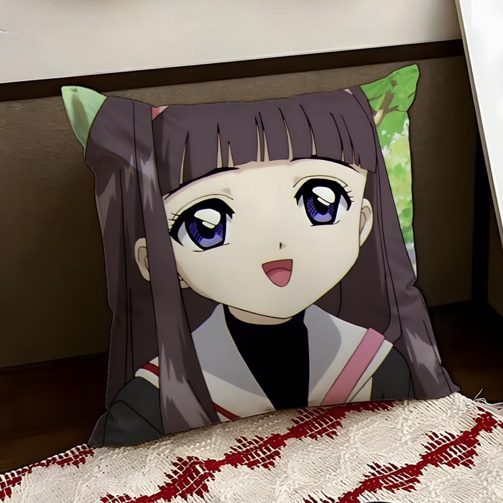 CCardcaptor SakuraS Cushion Cover Reversible Soft Durable Pillow Cover Home Car MultiScene Use for Daily Comfort