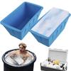 Ice Block Mold Extra Large Ice Box Large Silicone Box with Lid Ice Box 8lbs Ice Cube Maker Dishwasher Safe Ice Bath Chiller