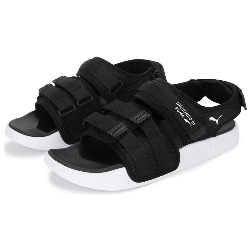 PUMA Leadcat City Sandal Unisex Black White 389079-01