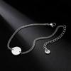 Vnox 26 Letters A-Z Initial Round Bracelet for Men, Stainless Steel  Adjustable Link Chain, Personalized Wristband Jewelry Gifts