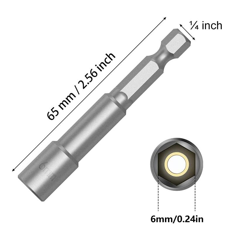 

Magnetic Cordless Drill Hardware Accessories Hexagonal Electric Screwdriver Set 6/8/10mm