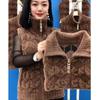 Women's Winter Plus Size Thickened Cardigan Waistcoat Padded Warm Jacket  Tall Neck Sleeveless