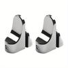 2Pcs Glass Clamp Adjustable Shelf Clamp Glass Shelf Support Plate Holder Bracket Flat Back for Partition Board Desk.