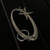 Bag Charm Y2K Oval Carabiner Essential Icon Star Key Ring Punk Star Keychain  Backpack Decor