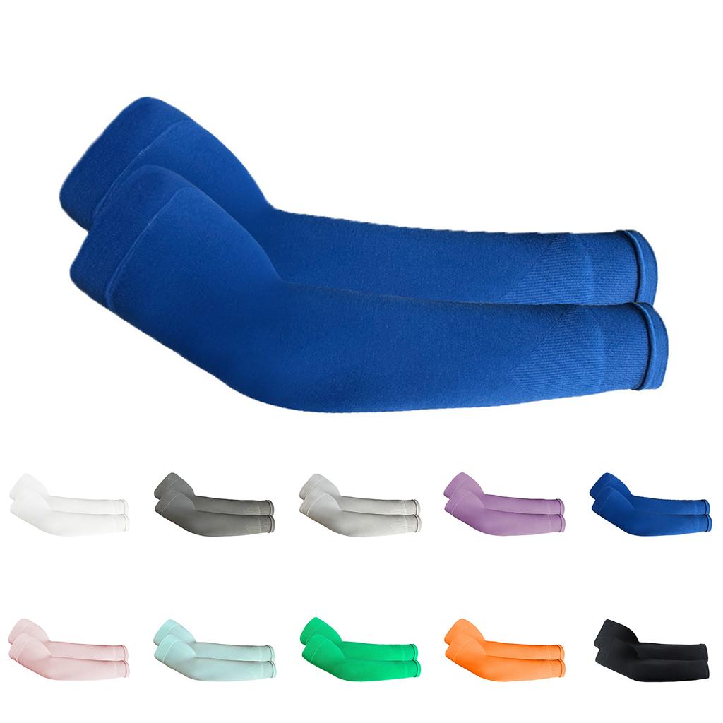 Men Women Arm Sleeves 50+ Sun Sleeves Breathable Elastic Seamless for Outdoor Sports Cycling Running