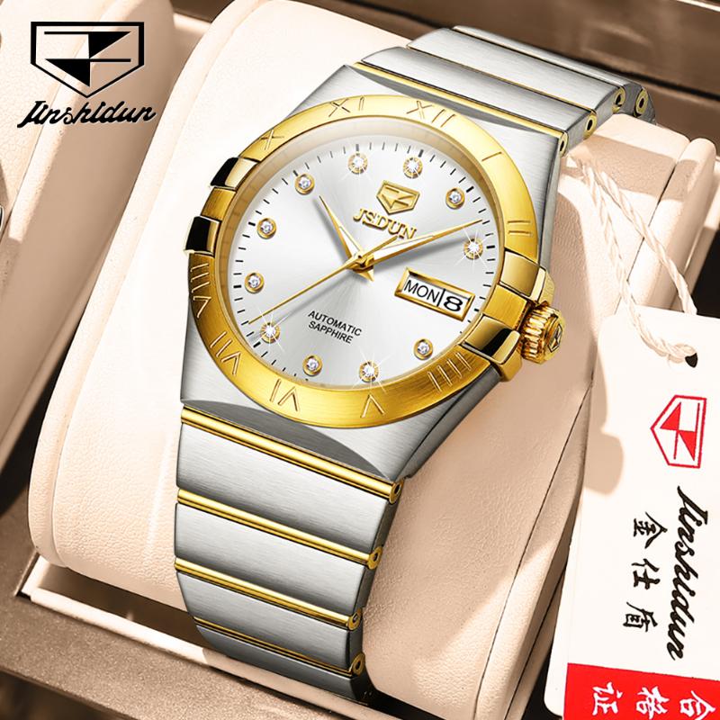JINSHIDUN New Business and Leisure Men's Watch Fully Automatic Machine Watch Business Waterproof High -end Watch