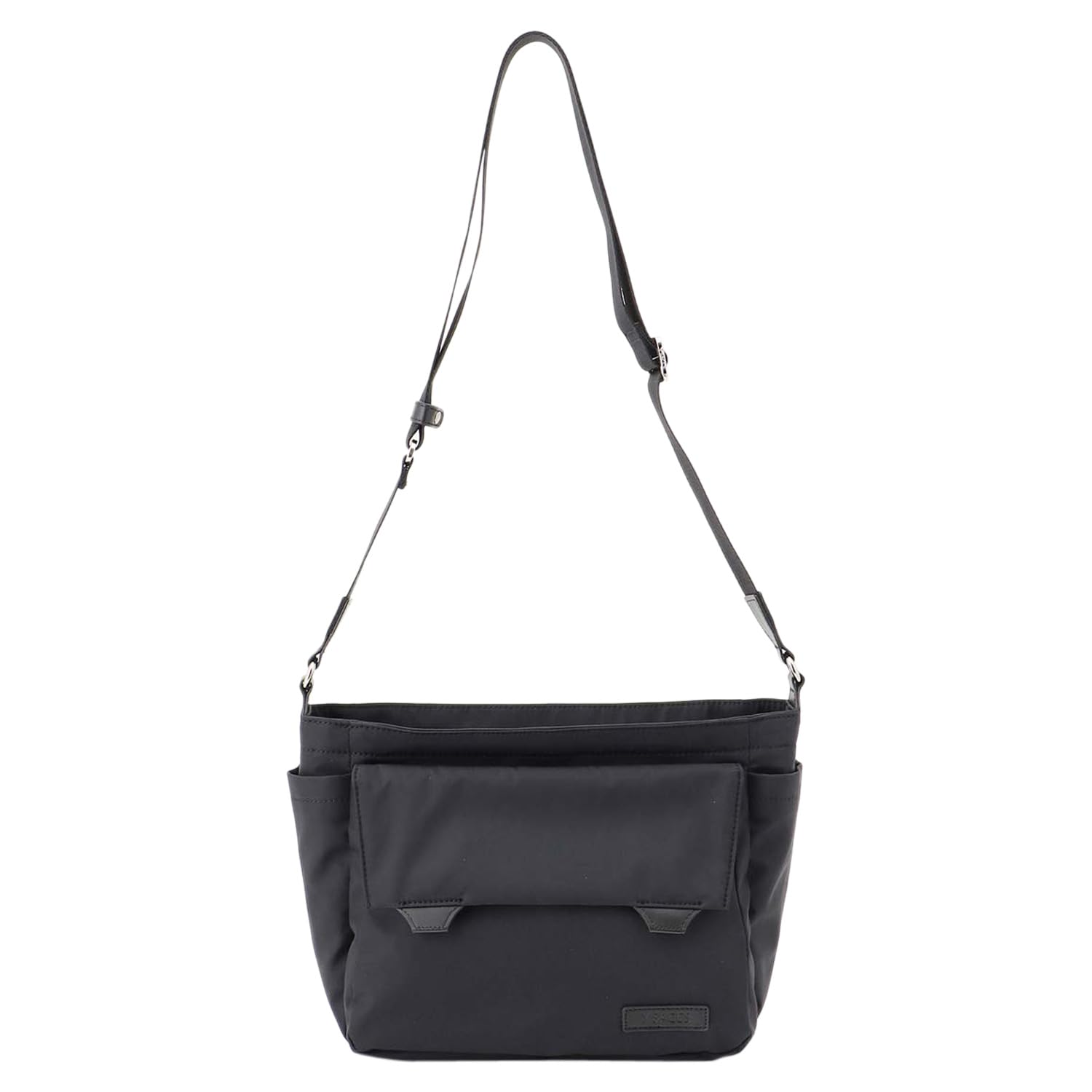 

Isaac Double Tab Travel Shoulder Bag 2004102 Black (10)