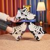 Nuovi scarponcini invernali versione coreana con rialzo interno scarpe casual da papà suola platform tacco a zeppa scarpe da studente abbinamento colori versatile scarpe da donna