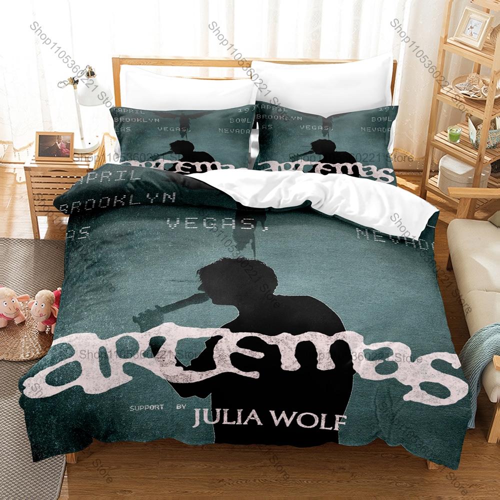 Cool Artemas The Americas Tour Duvet Cover + 2 Pillowcases Alt Pop Singer 3D Print Polyester Bedding Fan Bedroom Decor