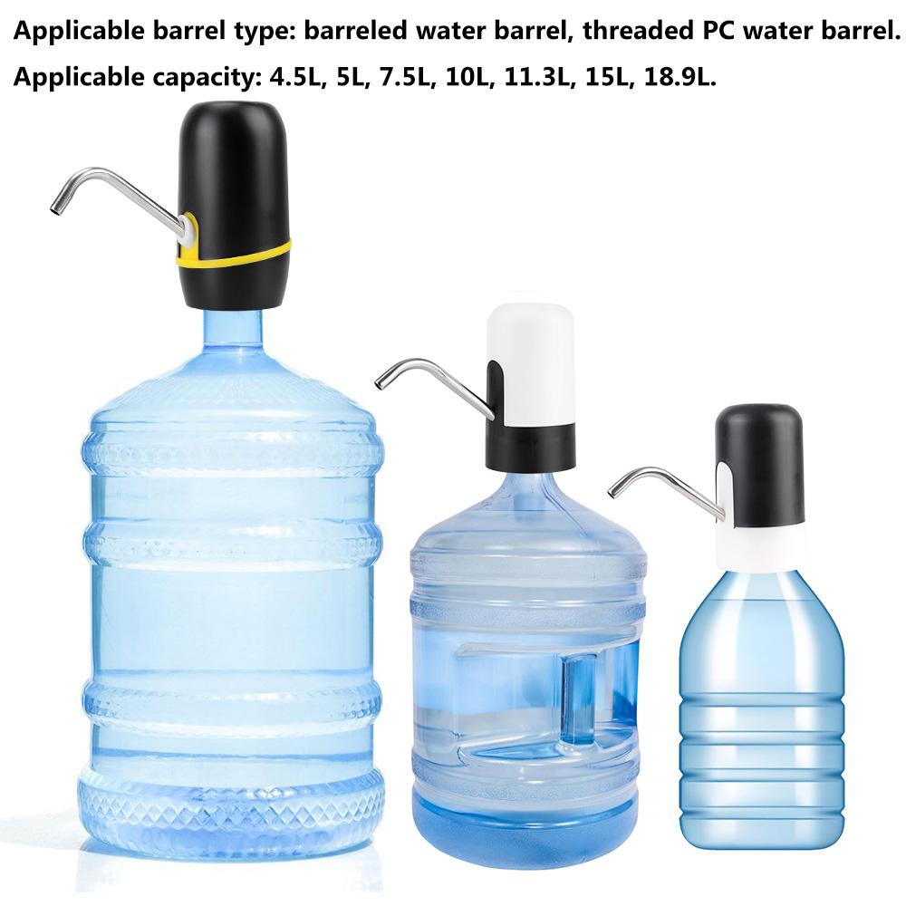 Automatic Water Dispenser Wireless Electric Water Pump USB Rechargeable Barreled Water Pumping Device With Blue LED Light