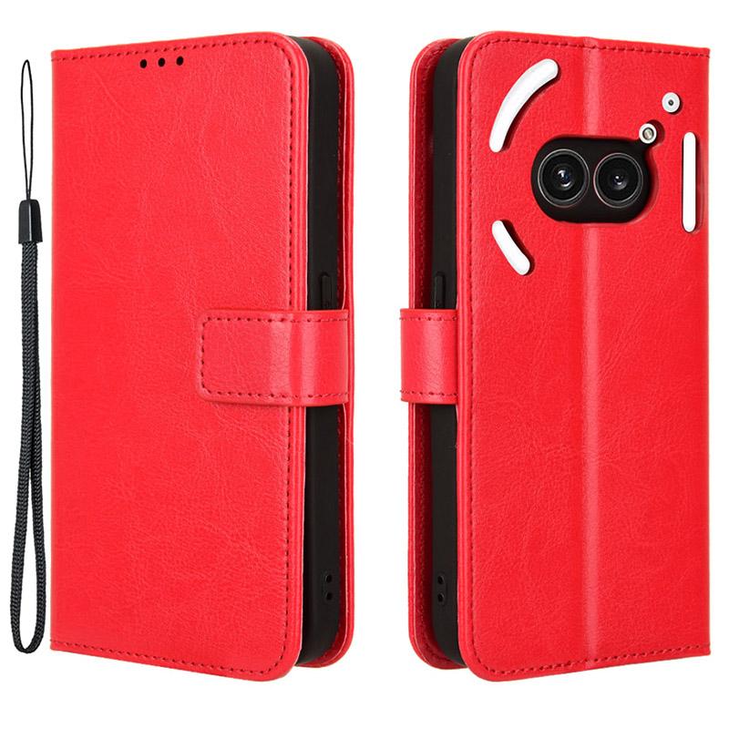 For Nothing Phone (2a) Plus/Phone (2a) Wallet Case Crazy Horse Texture Folio Stand Phone Cover