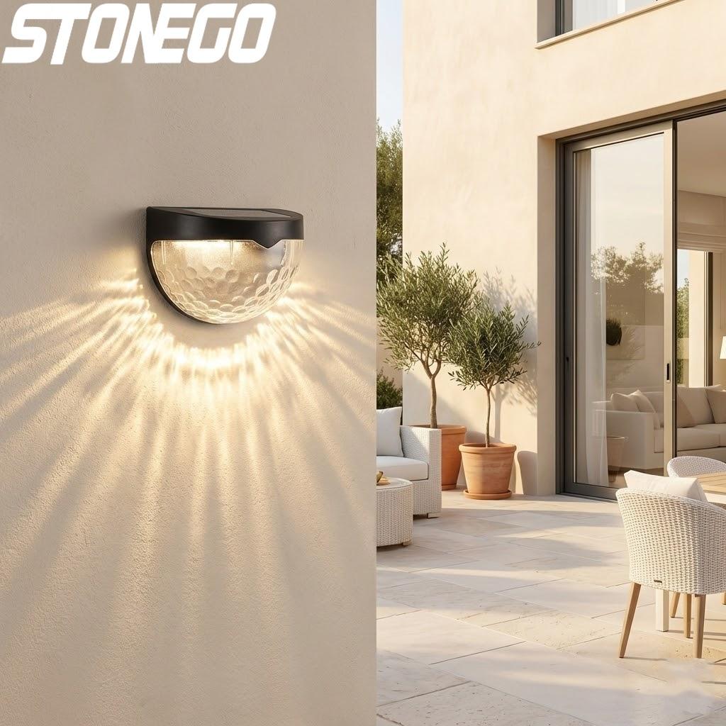 

Solar Powered LED Fence Wall Lights Outdoor Garden Landscape Lighting Waterproof Decorative Pathway Lamp Post Lights білий
