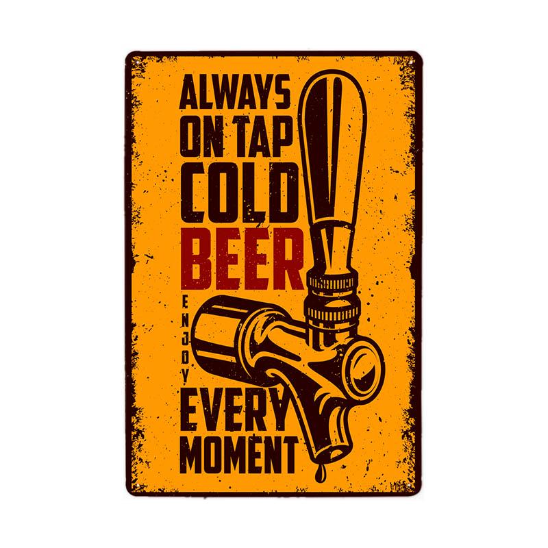 Vintage Tin Beer Signs Antique Decorative Metal Plaques Beer Carteles Vintage Metal Plaque Metal Vintage Pub 20*30cm