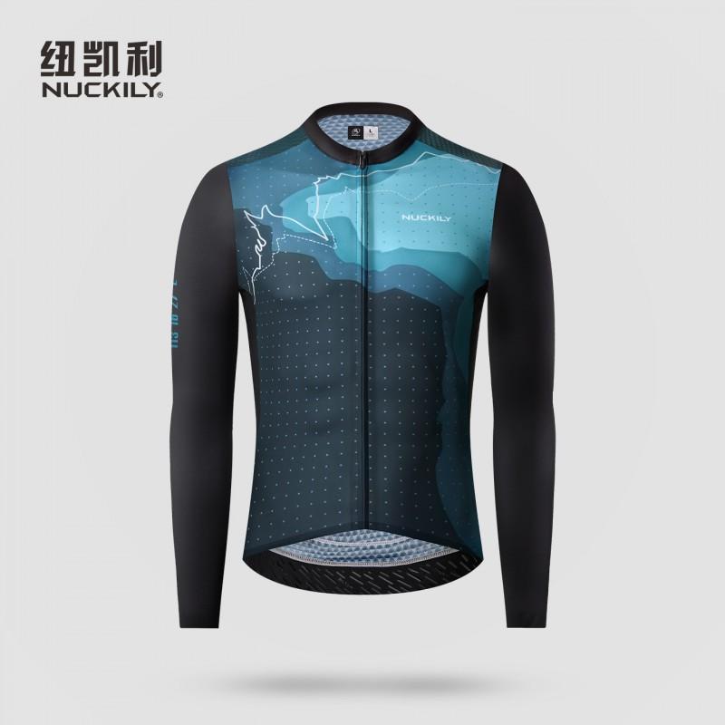 Mens Long Sleeve Cycling Jersey Quick Dry Sun Protection Road Bike Racing Top