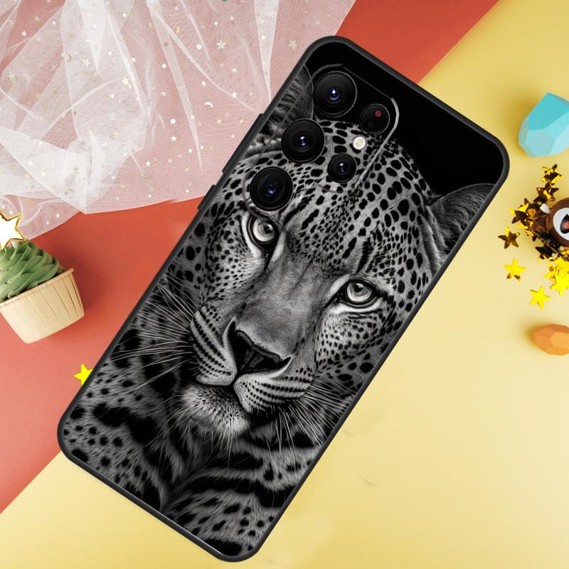 Leopard Tiger Löwe Tier Handyhülle Für Samsung Galaxy S26 S25 S24 S21 S20 S22 S23 Ultra S10 Plus S25 FE Hülle Coque