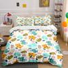 "Cartoon Cat Print Decor Set" Soft Comfortable Duvet Cover Bedding Set Included 1*Duvet Cover & 2*Pillowcases Gift