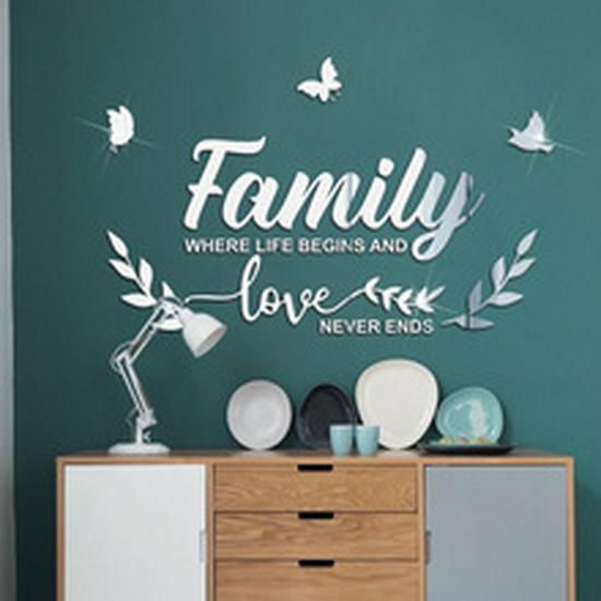 JM506 Acrylic Butterfly Mirror Wall Stickers - Waterproof & Self-Adhesive for Kids' Rooms & Kindergartens