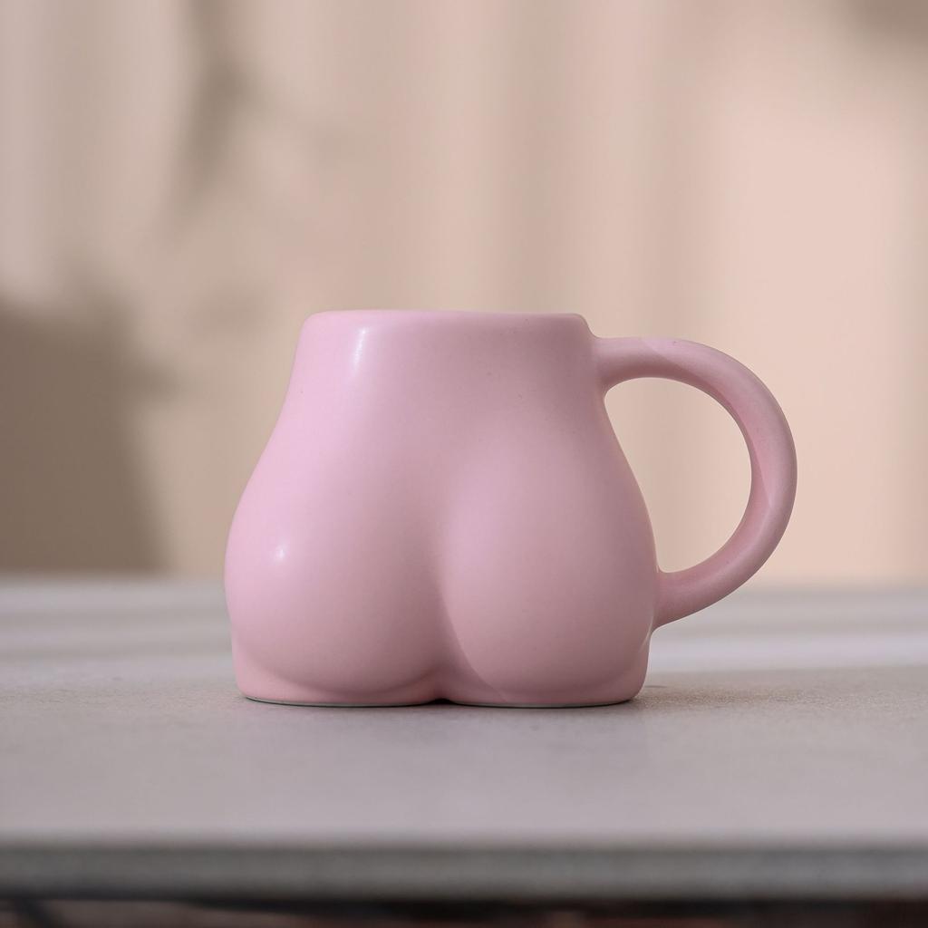 Ceramic Coffee Cup Large Capacity Macaron Color Mug Irregular Latte Cup