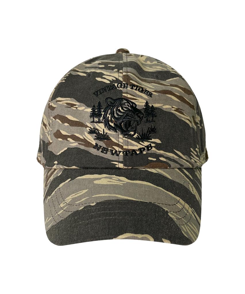 Nyuteib Tiger Military Oversized Ball Cap - Beige