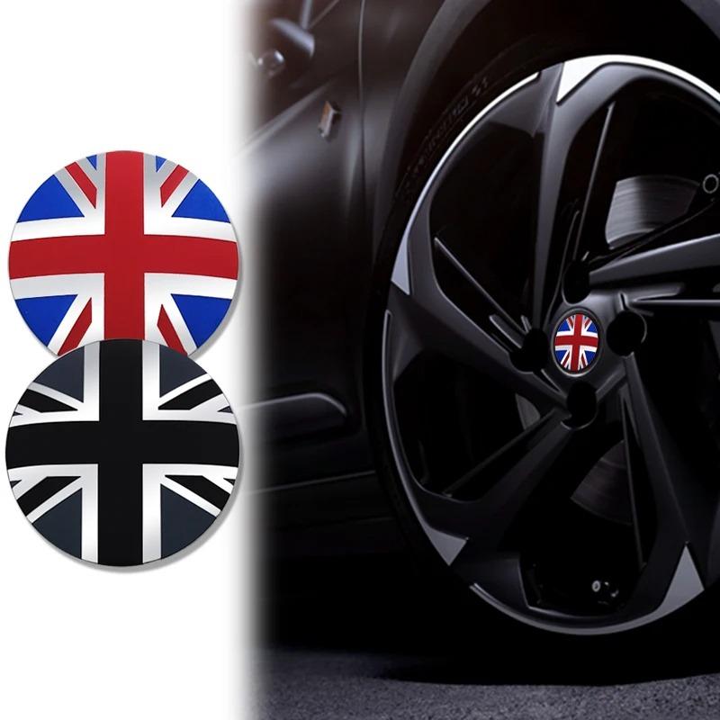 4PCS 56mm 60mm Unversal Union Jack Badge Car Wheel Center Hub Caps Covers For MINI Cooper F56 F53 F54 R50 R52 R56 R57 R58