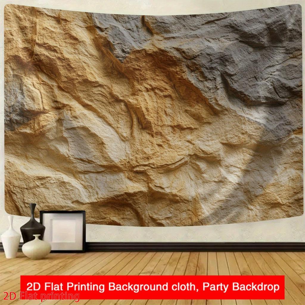 2D Planar Design, 2D Planar Printing Integrated Banner with Sandstone Texture