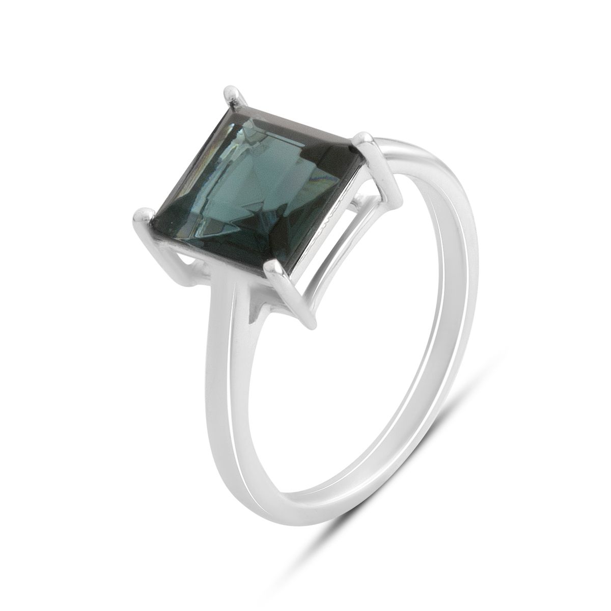 

Silver ring with London Blue topaz 2.107ct, item weight 2.49 g (2178118) 17.5 синій