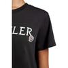 Moncler Embroidered Logo Crew Neck Short Sleeve T-Shirt Women Tops Black J2-093-8C00011-89AIJ-999