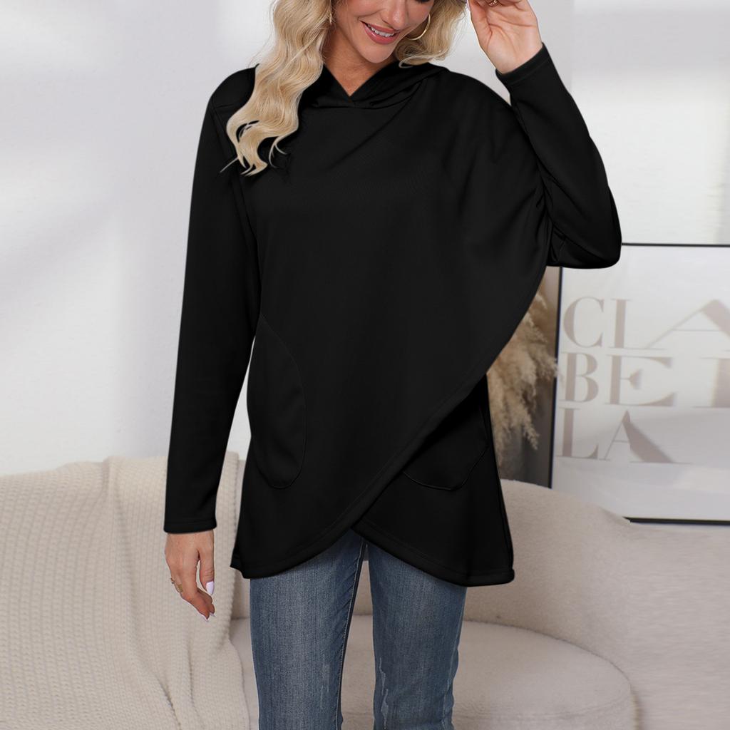 Women's Fashionable, Casual, Comfortable, Round Neck, Zipper, Long Sleeve, Warm Sweatshirt