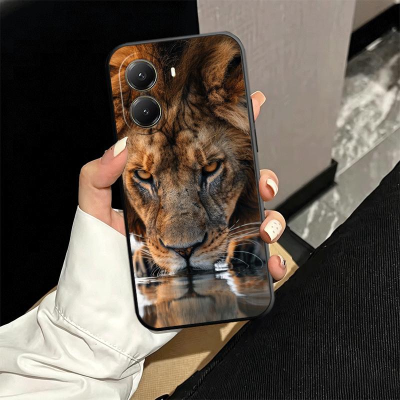 Löwe Männlich Mann König Weiche Handyhülle für Xiaomi Poco X5 X6 X7 X8 Pro Max X3 F7 F8 Ultra M8 M7 M6 M5 Redmi 15 15C 14C 13C 12C X4 F6