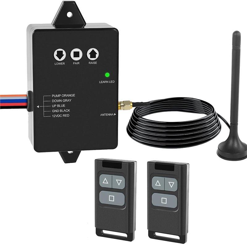 Premium-Wireless Remote Control Kit For Hydraulic Pumped Dump Trailers, Upgraded 3-Wire/4-Wire Remote Controller чёрный