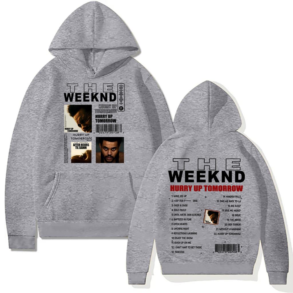 Theweknd New Print Hoodie Sweatshirt Hip-hop Rock Pullover Autumn and Winter Unisex Streetwear