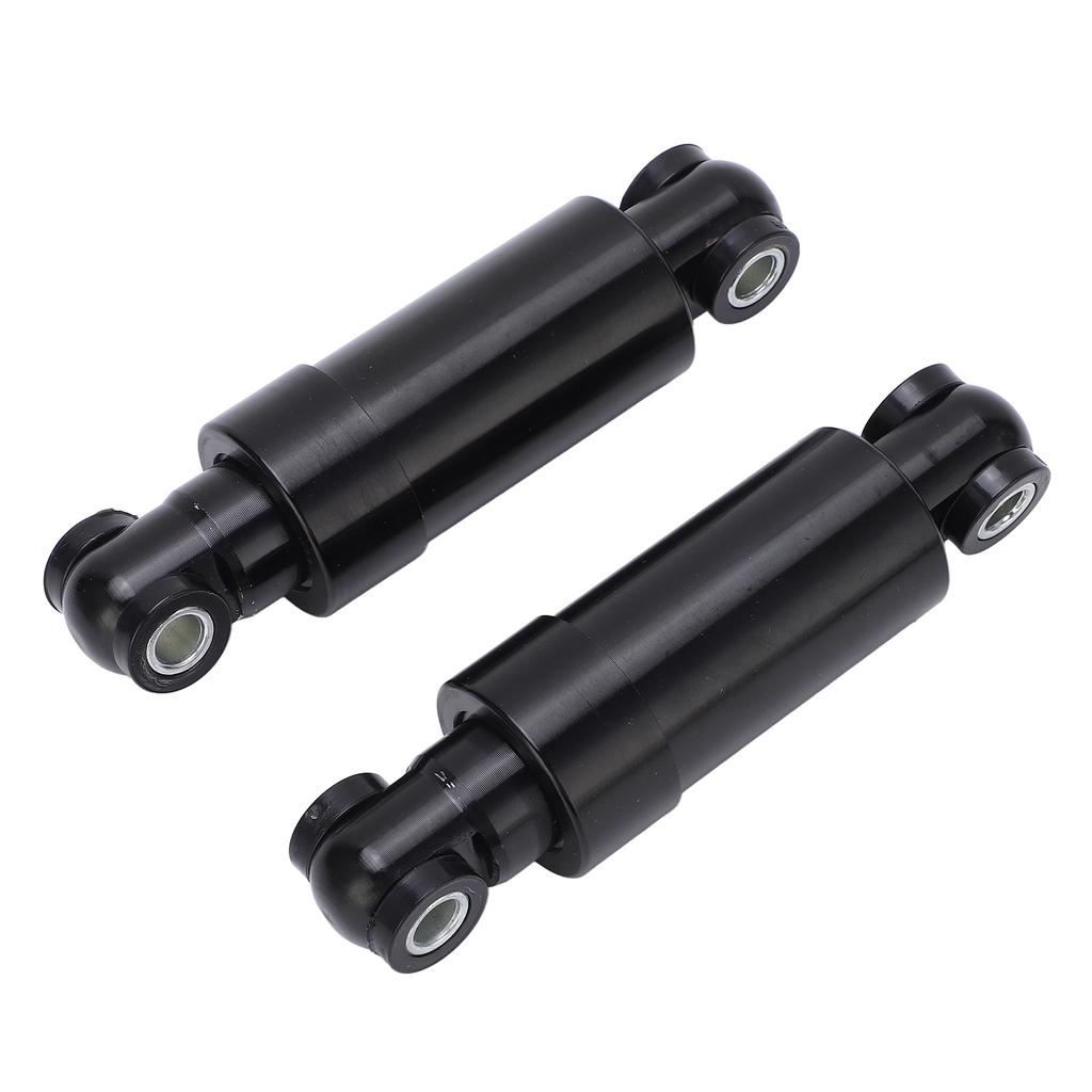 2pcs Shock Absorber Black 750lbs 110mm Steel Alloy Rustproof for Folding Scooter Electric Bike